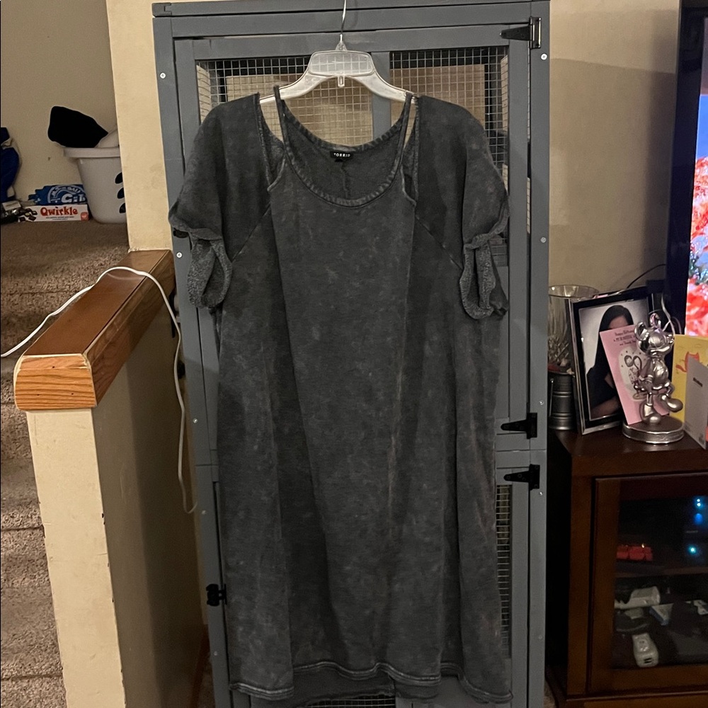 Torrid Dark Gray Knit Top